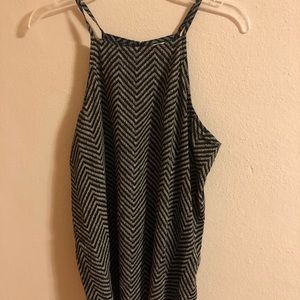 Old Navy High Neck Chevron Swing Blouse, Size L